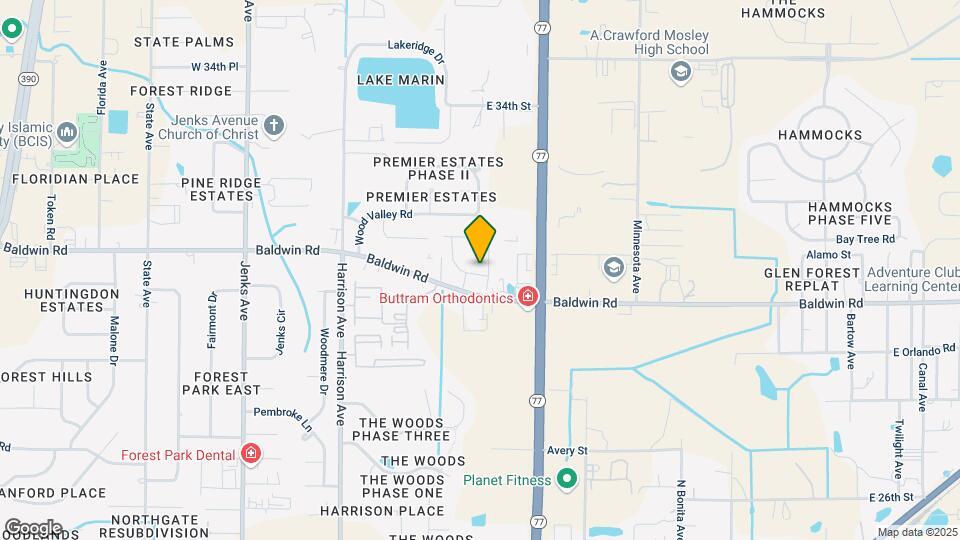 1205 Baldwin Rowe Cir Map and Location Details