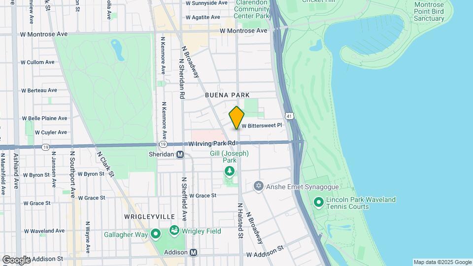 4020 N Clarendon Ave Map and Location Details