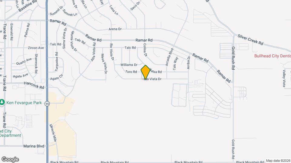 1750 Rio Vista Rd Map and Location Details