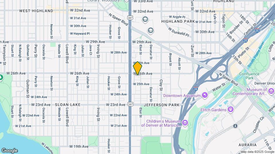 2920 W 26th Ave Map and Location Details