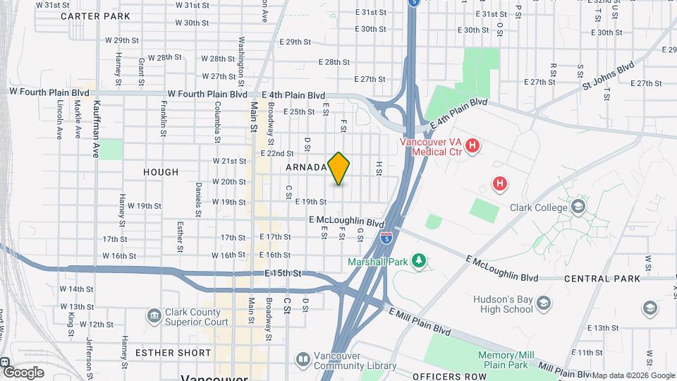 1912 F St, Unit 1 Map and Location Details