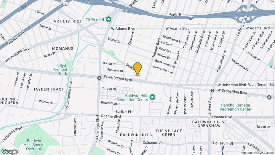 3021 Carmona Ave Map and Location Details
