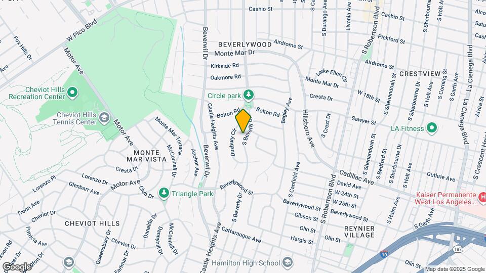 2201 S Beverly Dr Map and Location Details