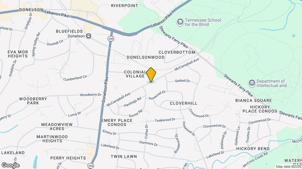 2808 McCampbell Ave Map and Location Details