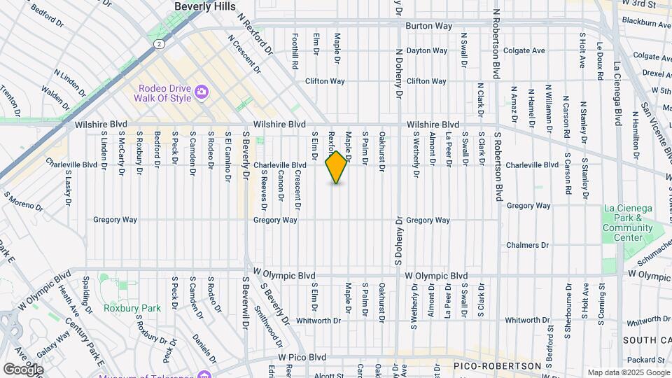 232 S Rexford Dr Map and Location Details