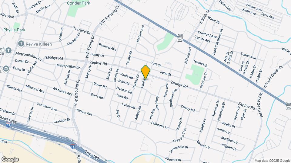 1308 Opal Rd Mapa y Detalles de la Ubicación
