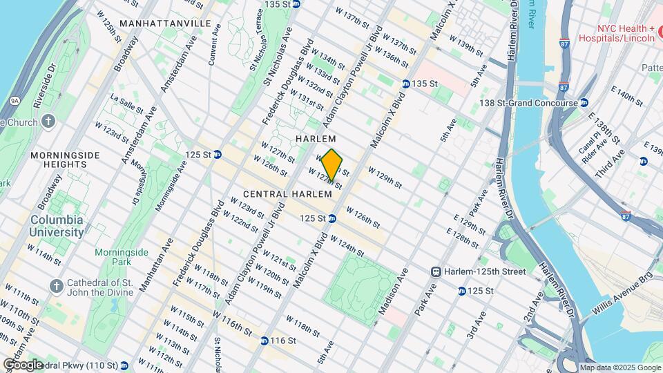 116-118 W 127th St Map and Location Details