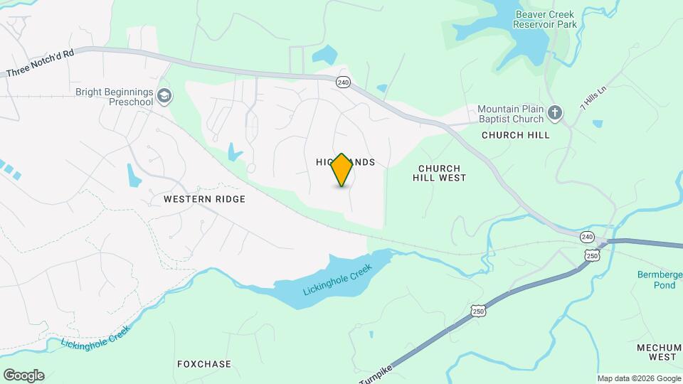 1012 Amber Ridge Rd Map and Location Details