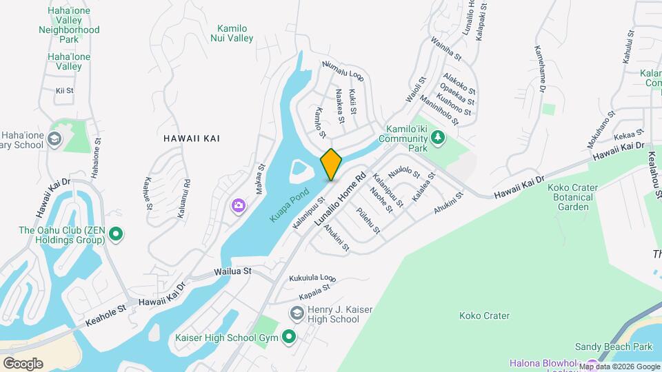 744 Kalanipuu St Mapa y Detalles de la Ubicación
