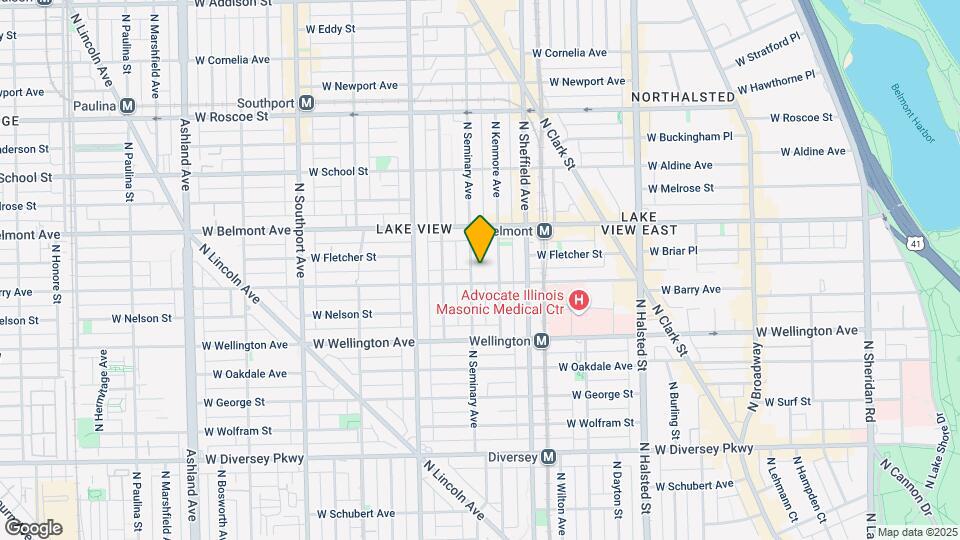 3113 N Seminary Ave Map and Location Details