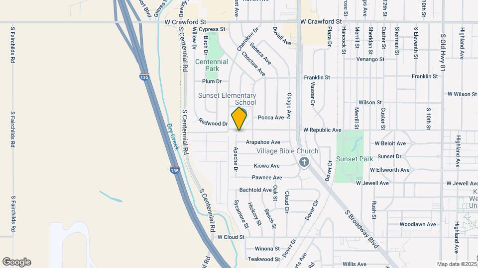 1009 Apache Dr Map and Location Details