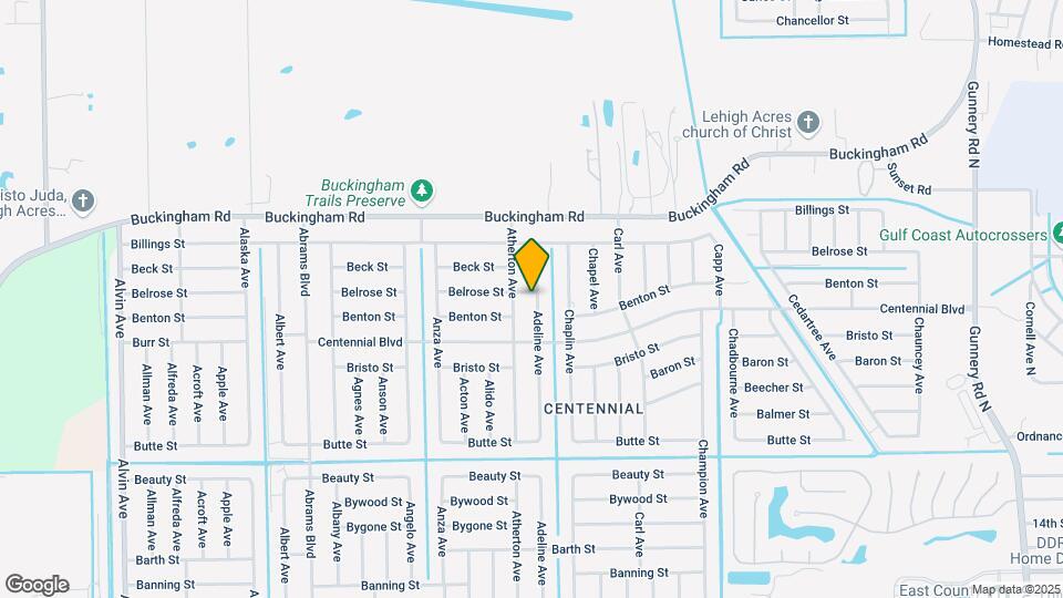1111 Adeline Ave Map and Location Details