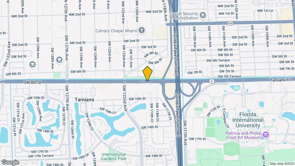 11960 SW 8th St Map and Location Details