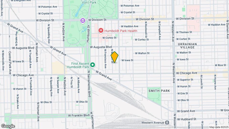 841 N Mozart St Map and Location Details