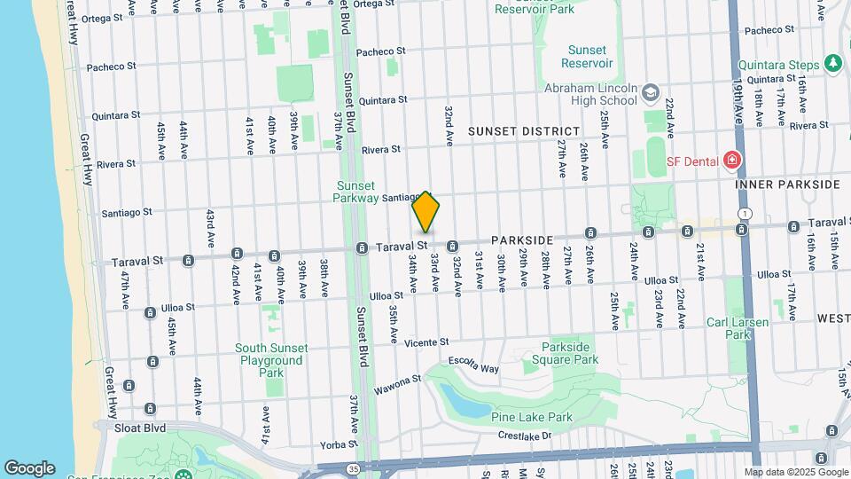 2318 Taraval St Map and Location Details