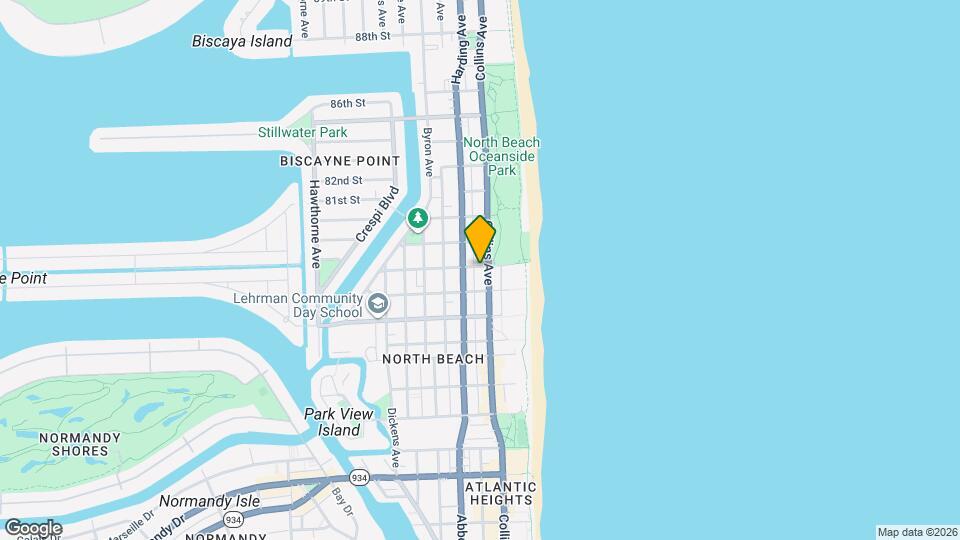 7832 Collins Ave, Unit 306 Mapa y Detalles de la Ubicación