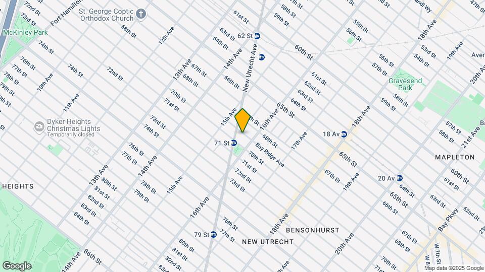 1562 Bay Ridge Ave Map and Location Details