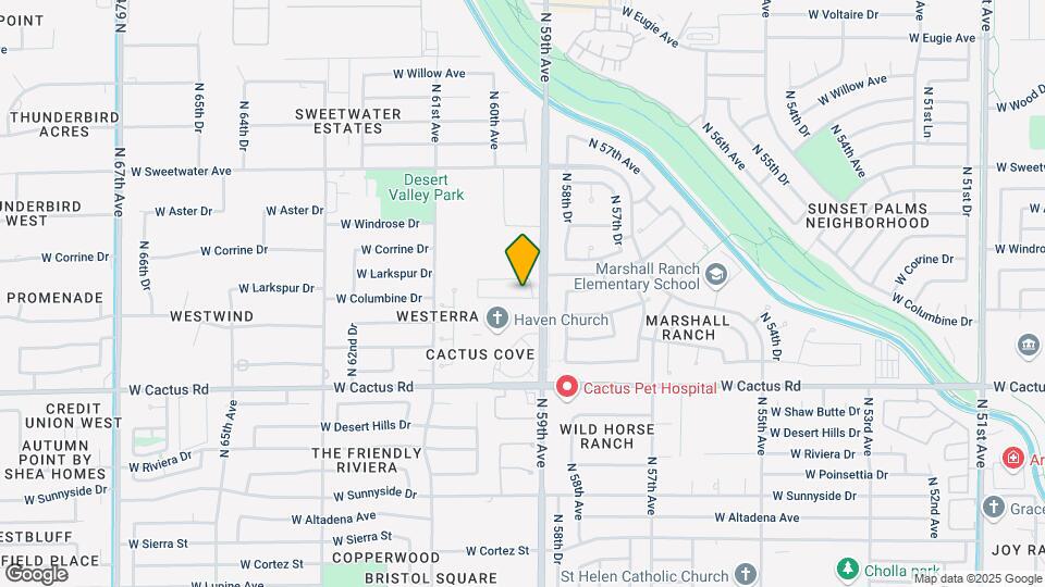 5920 W Columbine Dr Map and Location Details