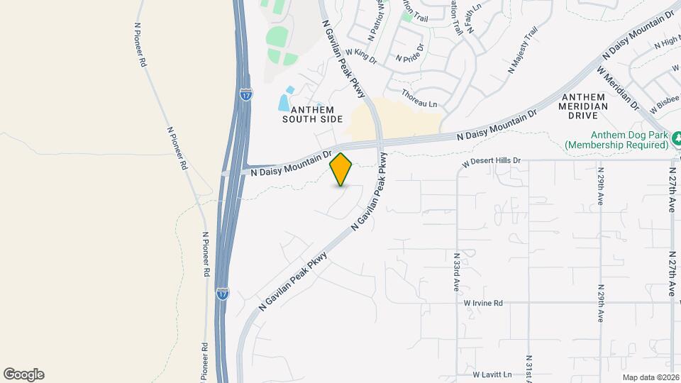 39208 N Parker Ln Map and Location Details