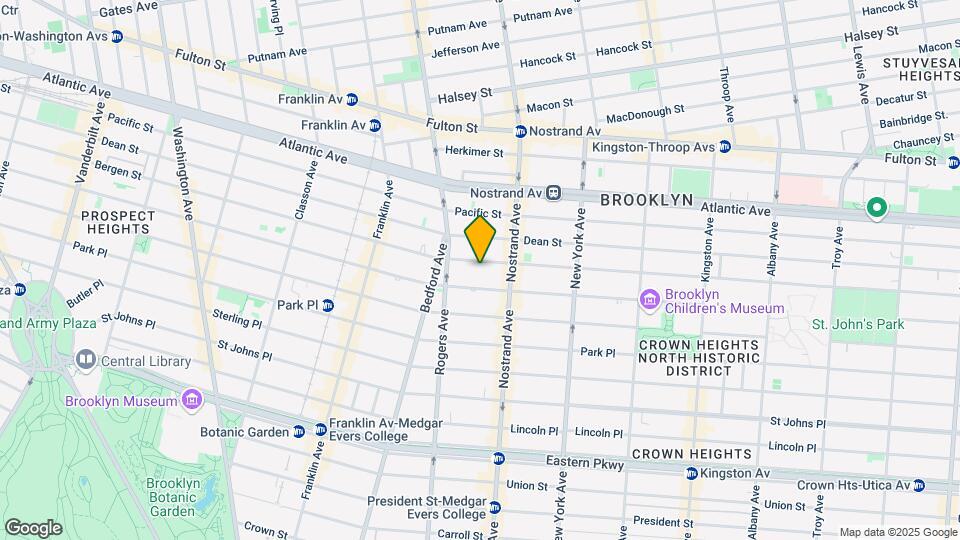1050 Bergen St Map and Location Details