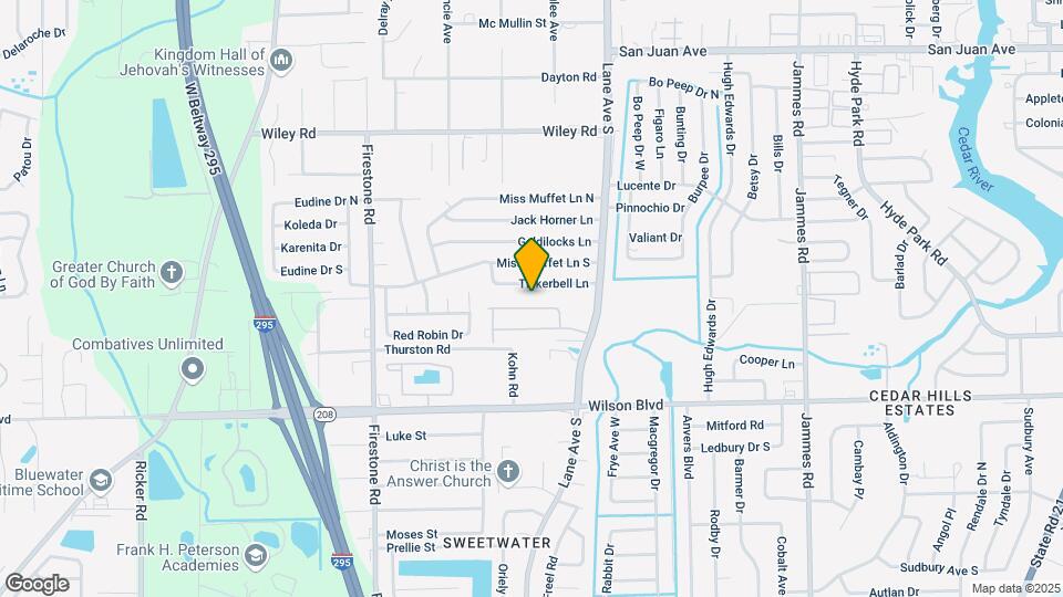 6841 Lake Mist Ln Map and Location Details