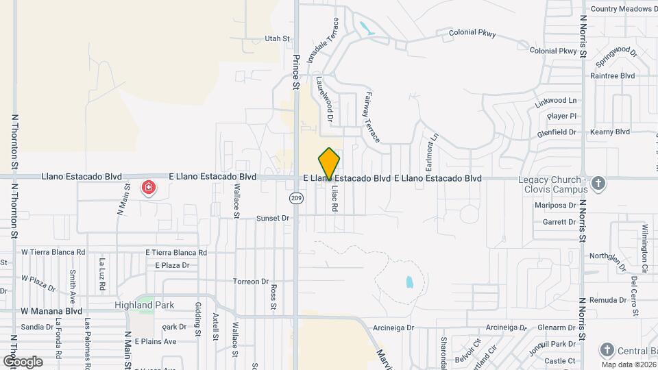 921 E Llano Estacado Blvd Map and Location Details