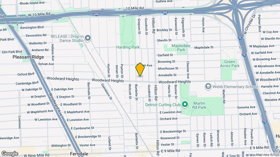 1147 Woodward Hts, Unit Woodward Heights Condo Map and Location Details