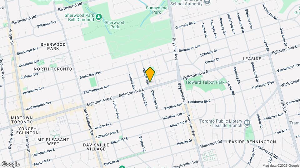 538 Eglinton Ave E Map and Location Details