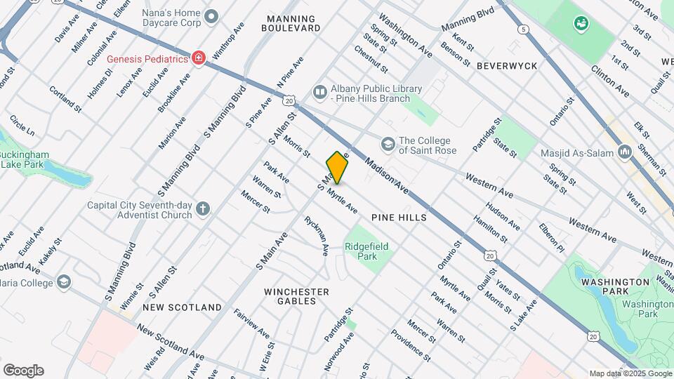 819 Myrtle Ave, Unit 1 Map and Location Details