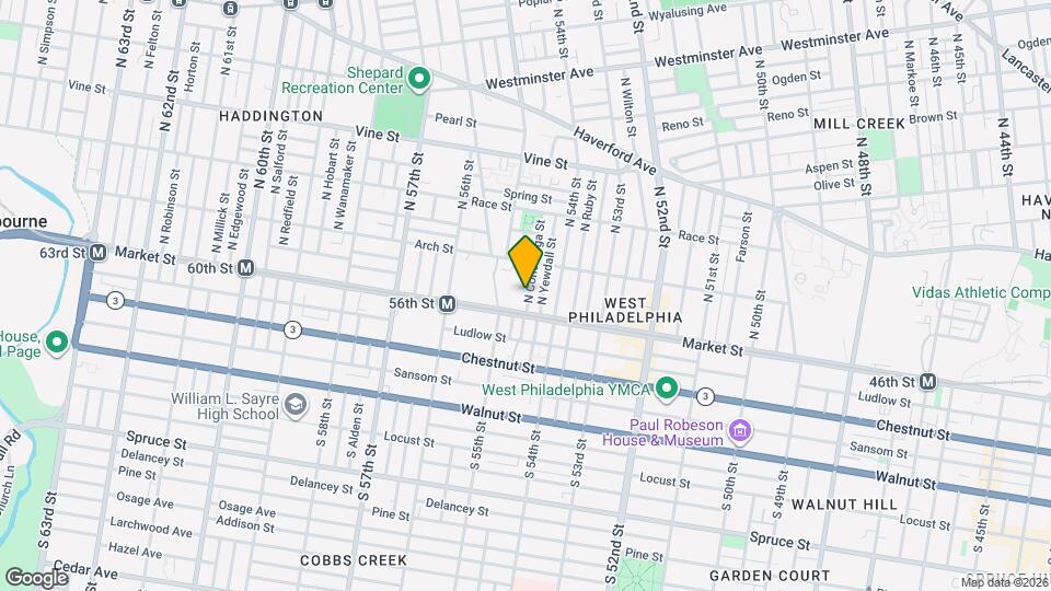 22 N Conestoga St Map and Location Details