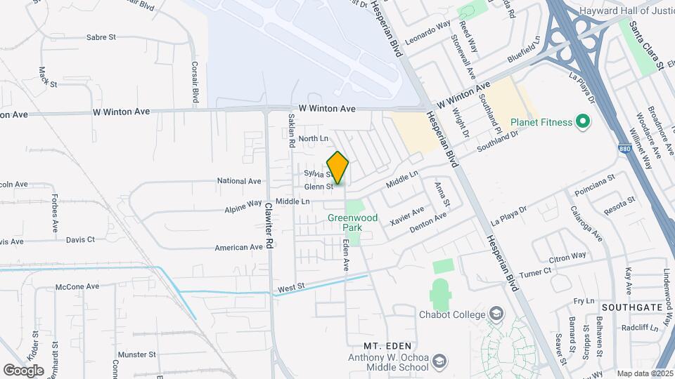 1510 Glenn St Map and Location Details