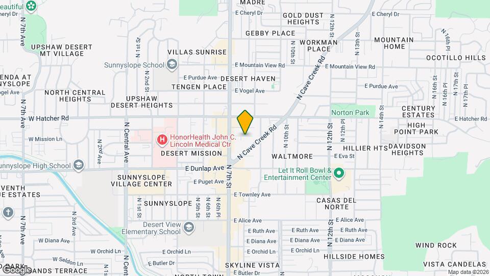 729 E Mission Ln Mapa y Detalles de la Ubicación