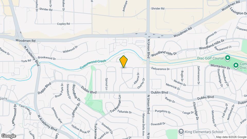 6713 Fredrick Dr Map and Location Details