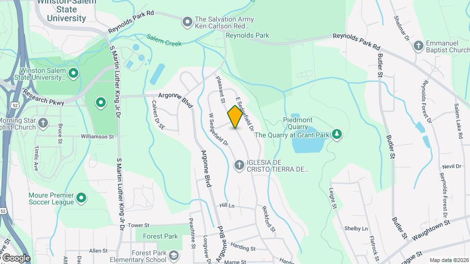 1316 Pleasant St Map and Location Details