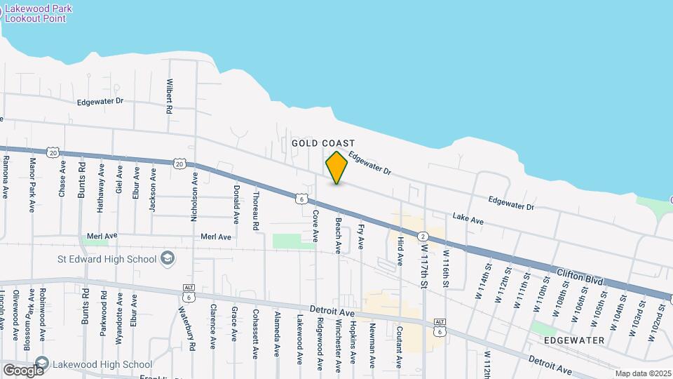 12037 Lake Ave Mapa y Detalles de la Ubicación