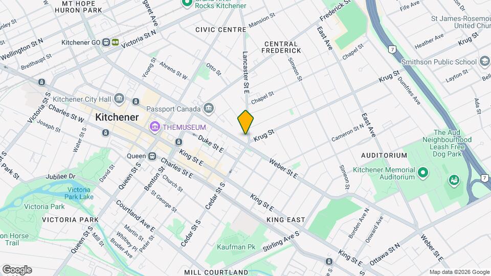 229 Lancaster St E Map and Location Details