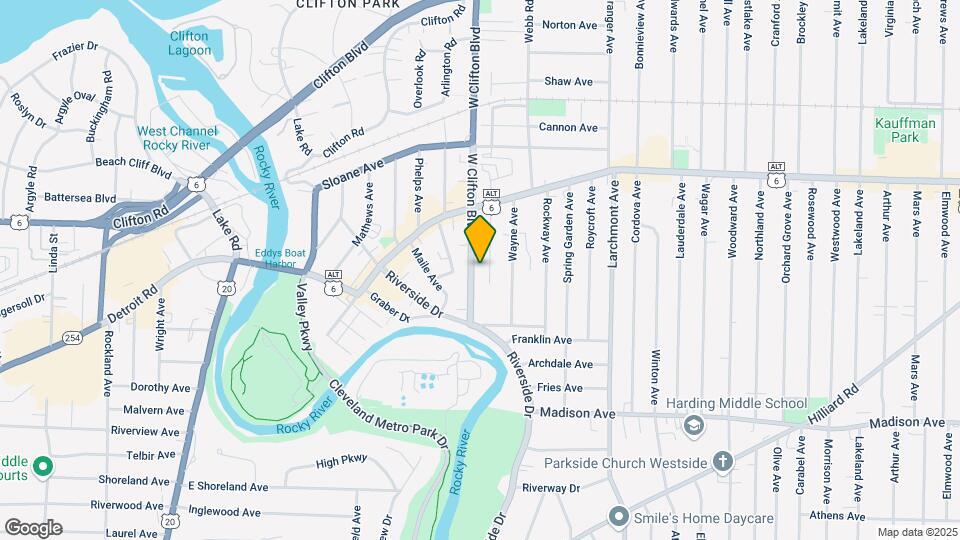 1465 W Clifton Blvd Map and Location Details