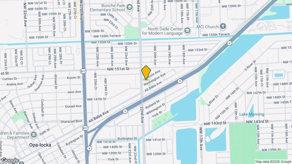 2165 Washington Ave Mapa y Detalles de la Ubicación