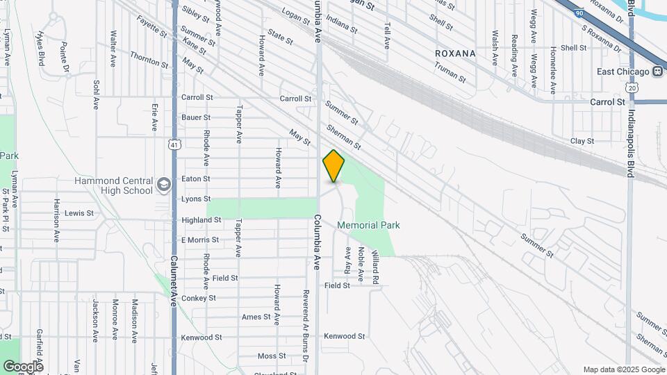 1225 Lyons St Map and Location Details