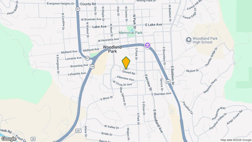 210 Dewell Rd Map and Location Details