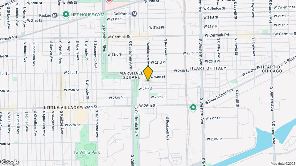 2701 W 24th Pl Mapa y Detalles de la Ubicación