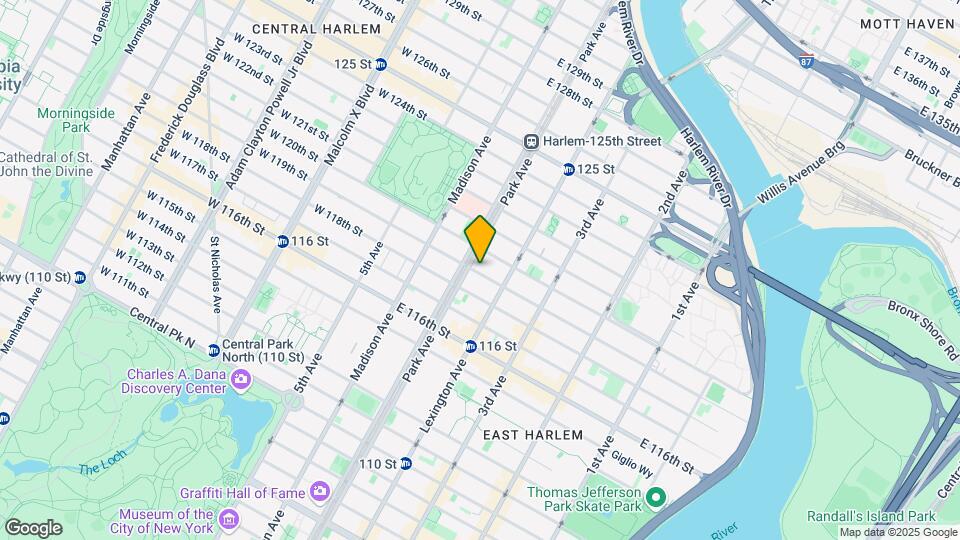 111 E 119th St Map and Location Details