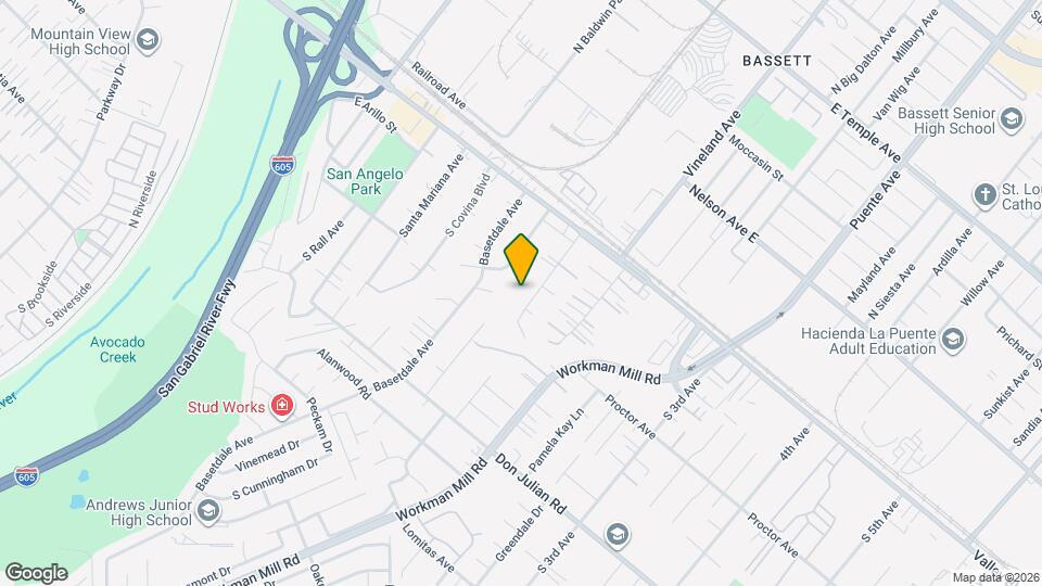 243 S Orange Blossom Ave Map and Location Details