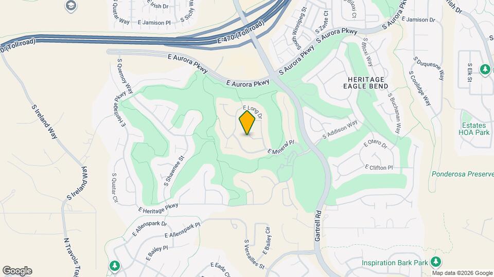 22852 E David Pl Map and Location Details