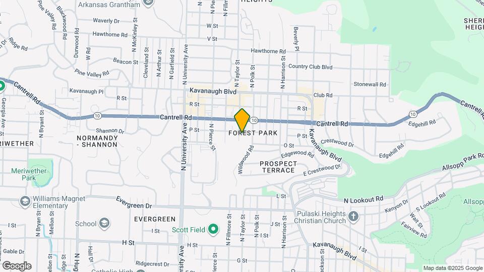 1615 N Taylor St Map and Location Details