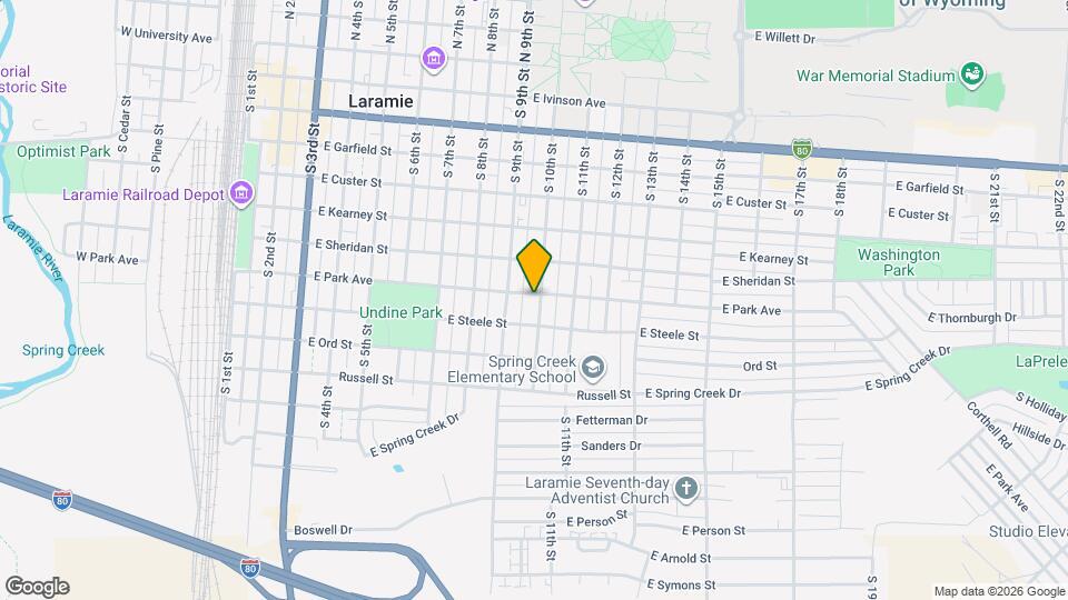 802 S 10th St Map and Location Details