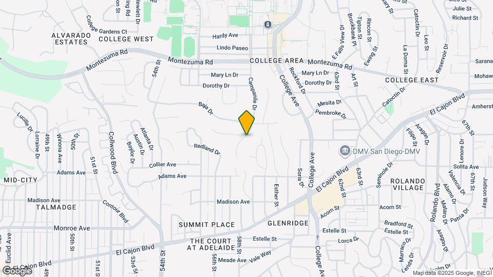 4859 Campanile Dr Map and Location Details