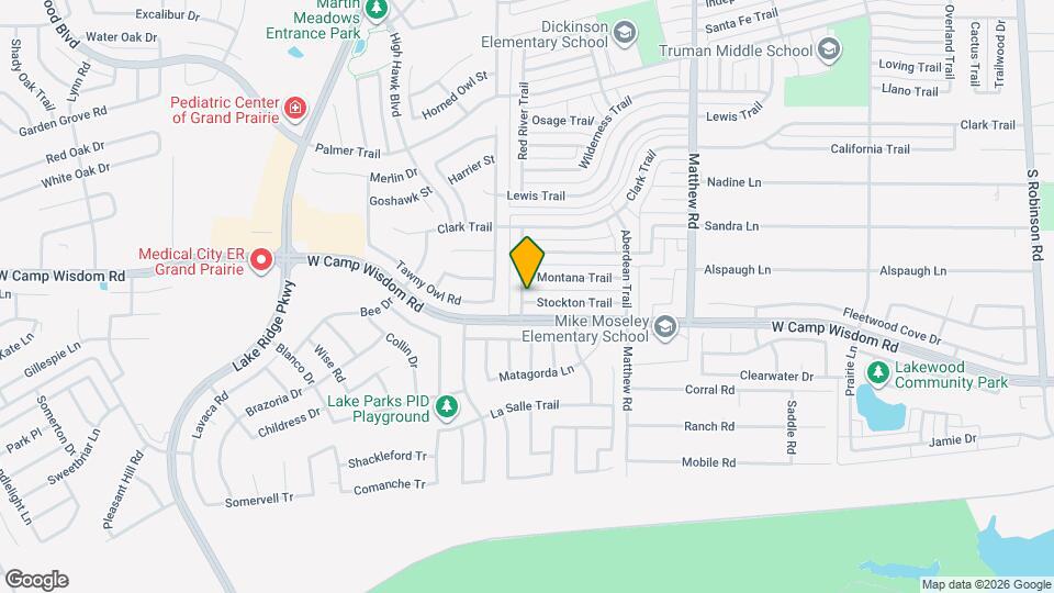 2122 Stockton Trail Mapa y Detalles de la Ubicación