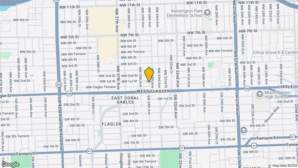3421 NW Flagler Terrace Map and Location Details