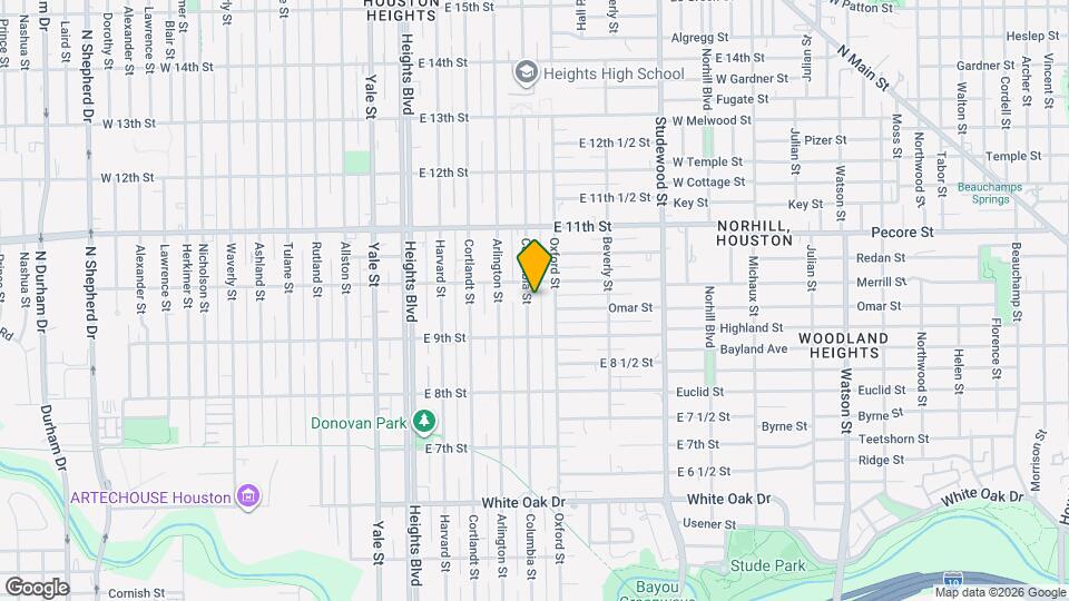 936 Columbia St Map and Location Details